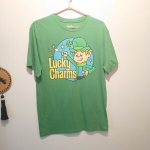 Green Lucky Charms Graphic T-Shirt